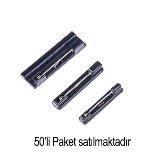 Yaka Kartı İğnesi - 50'li Paket - 1