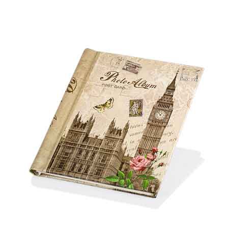 Yapışkanlı 20 Yaprak Nostaljik Fotoğraf Albüm - 24x29cm - 9