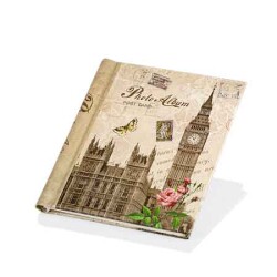 Yapışkanlı 20 Yaprak Nostaljik Fotoğraf Albüm - 24x29cm - 7