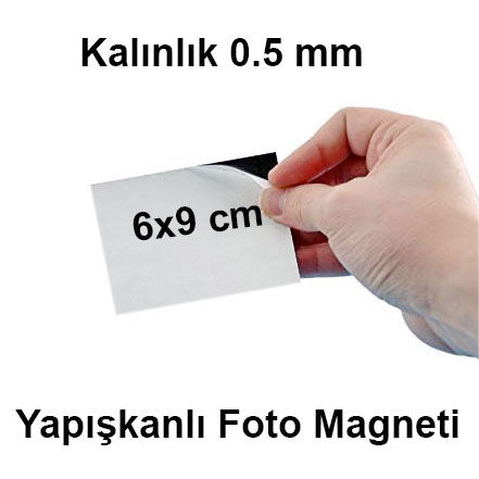 Yapışkanlı Fotoğraf Magneti 6x9 cm - 1