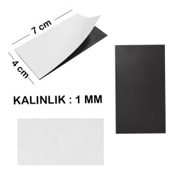 Yapışkanlı Magnet 4x7 cm Kalınlık 1 mm - 1