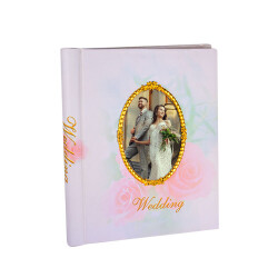 30 Yaprak Yapışkanlı Pencereli Wedding Fotoğraf Albümü - 25x29cm - 1