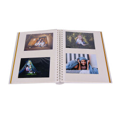 30 Yaprak Yapışkanlı Pencereli Wedding Fotoğraf Albümü - 25x29cm - 4