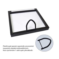 Yapışkanlı Sök Tak Kare Çerçeve - Sarı 3'lü paket - 5