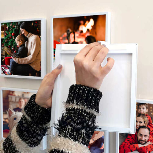 Yapışkanlı Sök Tak Klasik Kare Çerçeveler - 3'lü Paket - 21