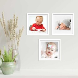 Yapışkanlı Sök Tak Klasik Kare Çerçeveler - 3'lü Paket - 8