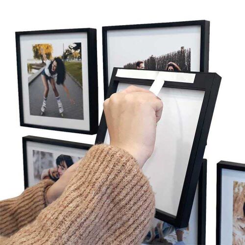 Yapışkanlı Sök Tak Klasik Kare Çerçeveler - 3'lü Paket - OFİSOMİ-T (1)