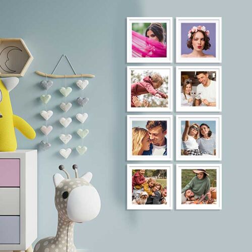 Yapışkanlı Sök Tak Klasik Kare Çerçeveler - 3'lü Paket - 9