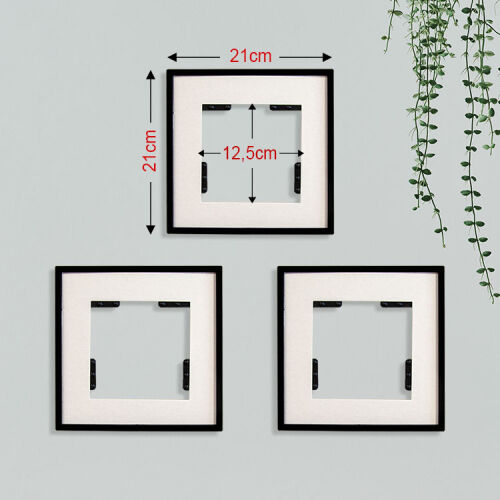 Yapışkanlı Sök Tak Paspartulu Klasik Kare Çerçeveler - 3'lü paket - 30