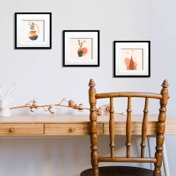 Yapışkanlı Sök Tak Paspartulu Klasik Kare Çerçeveler - 3'lü paket - 31