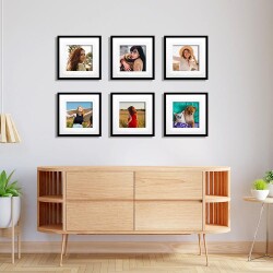 Yapışkanlı Sök Tak Paspartulu Klasik Kare Çerçeveler - 3'lü paket - 33