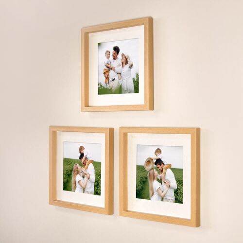 Yapışkanlı Sök Tak Paspartulu Klasik Kare Çerçeveler - 3'lü paket - 34