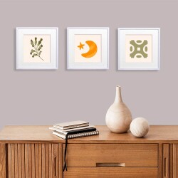 Yapışkanlı Sök Tak Paspartulu Klasik Kare Çerçeveler - 3'lü paket - 10