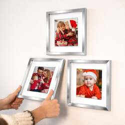 Yapışkanlı Sök Tak Paspartulu Klasik Kare Çerçeveler - 3'lü paket - 42