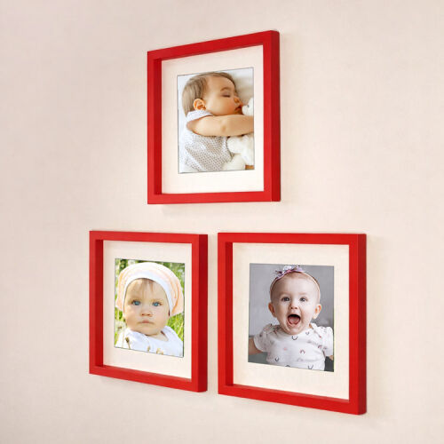 Yapışkanlı Sök Tak Paspartulu Klasik Kare Çerçeveler - 3'lü paket - 45