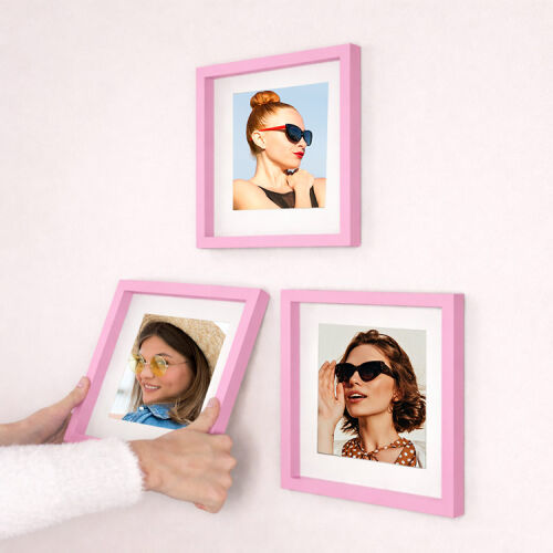 Yapışkanlı Sök Tak Paspartulu Klasik Kare Çerçeveler - 3'lü paket - 49