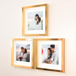 Yapışkanlı Sök Tak Paspartulu Klasik Kare Çerçeveler - 3'lü paket - 53