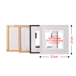 Yapışkanlı Sök Tak Paspartulu Klasik Kare Çerçeveler - 3'lü paket - 55