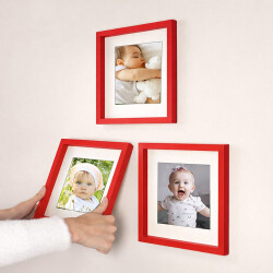 Yapışkanlı Sök Tak Paspartulu Klasik Kare Çerçeveler - 3'lü paket - 20