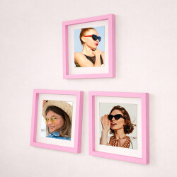 Yapışkanlı Sök Tak Paspartulu Klasik Kare Çerçeveler - 3'lü paket - 26