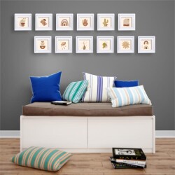 Yapışkanlı Sök Tak Paspartulu Pola Çerçeveler - 3'lü Paket - 48