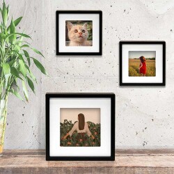 Yapışkanlı Sök Tak Paspartulu Pola Çerçeveler - 3'lü Paket - 12