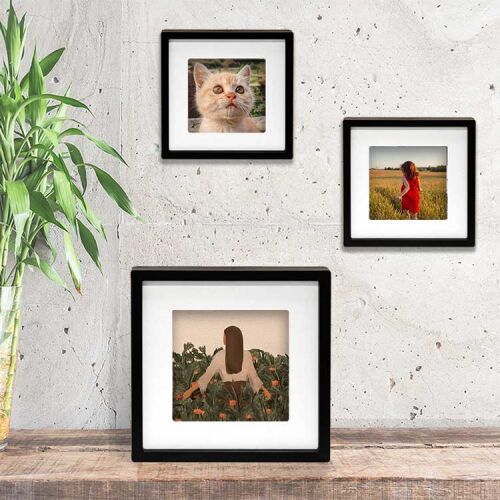 Yapışkanlı Sök Tak Paspartulu Pola Çerçeveler - 3'lü Paket - 12