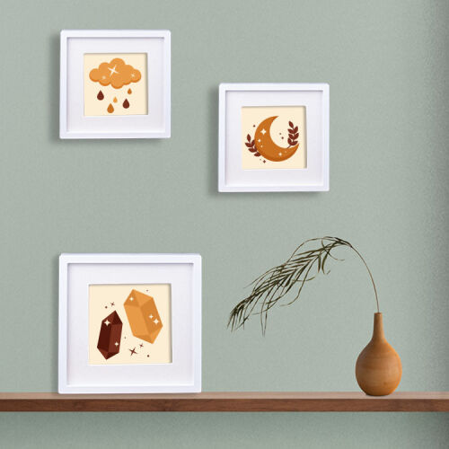 Yapışkanlı Sök Tak Paspartulu Pola Çerçeveler - 3'lü Paket - 19