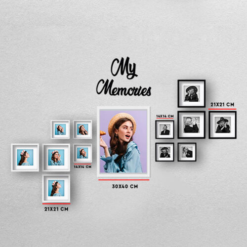 Yapışkanlı Sök Tak Paspartulu Pola Çerçeveler - 3'lü Paket - 3