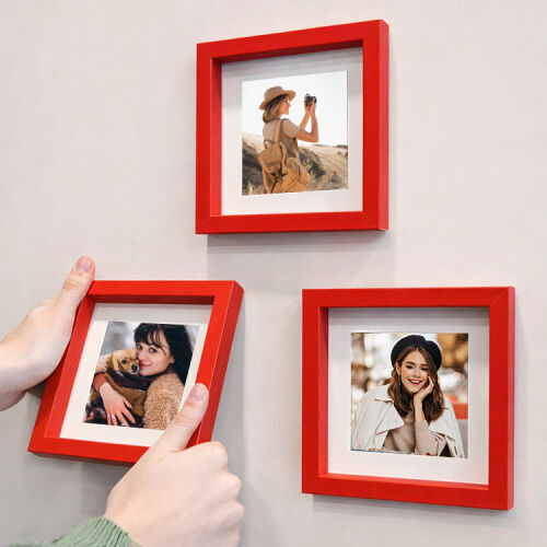 Yapışkanlı Sök Tak Paspartulu Pola Çerçeveler - 3'lü Paket - 53