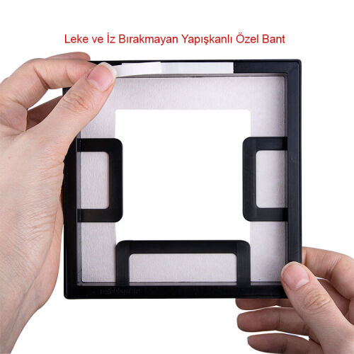 Yapışkanlı Sök Tak Paspartulu Pola Çerçeveler - 3'lü Paket - 67