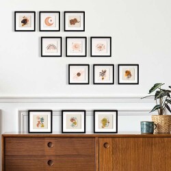 Yapışkanlı Sök Tak Paspartulu Pola Çerçeveler - 3'lü Paket - 15