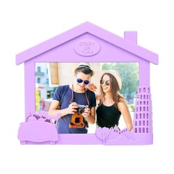 Yatay Ev Görünümlü Renkli Fotoğraf Çerçevesi - 1