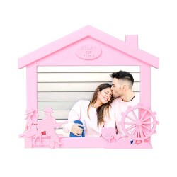 Yatay Ev Görünümlü Renkli Fotoğraf Çerçevesi - 8