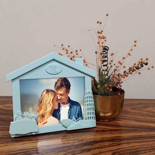 Yatay Ev Görünümlü Renkli Fotoğraf Çerçevesi - OFİSOMİ-T (1)