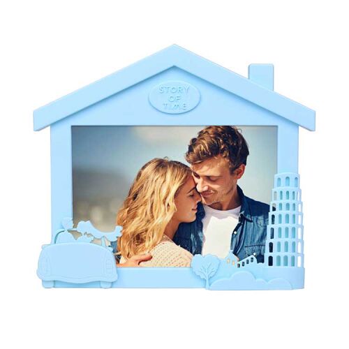 Yatay Ev Görünümlü Renkli Fotoğraf Çerçevesi - 6