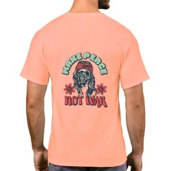 Yavruağzı Unisex T-Shirt %100 Pamuklu - 4