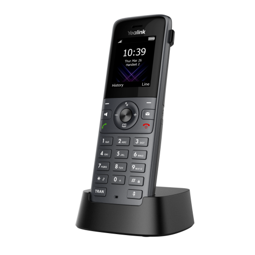 YEALINK W73H, Dect, Kablosuz IP TELEFON, Siyah, 1.8" Renkli Ekran, 35 Saat Konuşma, 400 Saat Bekleme - Yealink