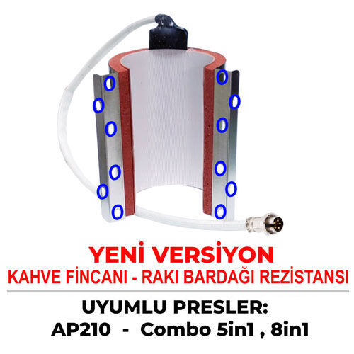 Yeni Ver. Fincan ve Rakı Bardağı Rezistansı (AP-210 , 5IN1-28X38 , 5IN1-38X38 ) - OFİSOMİ-S (1)