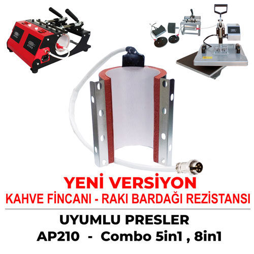 Yeni Ver. Fincan ve Rakı Bardağı Rezistansı (AP-210 , 5IN1-28X38 , 5IN1-38X38 ) - 1