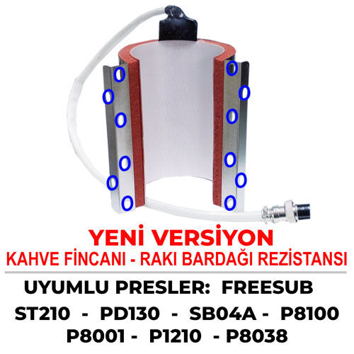 Yeni Versiyon FREESUB Fincan ve Rakı Bardağı Rezistansı - 2