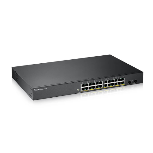 ZyXEL GS1900-24HP V2, 24 Port, GigaBit, PoE 170W, 2 Port GigaBit SFP, Yönetilebilir, Rackmount Switch - Zyxel
